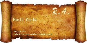 Redl Aida névjegykártya
